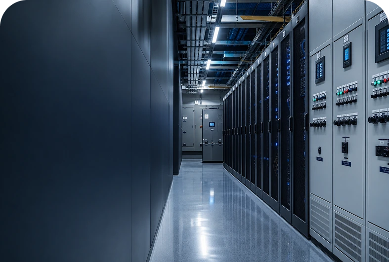 Corredor técnico de datacenter